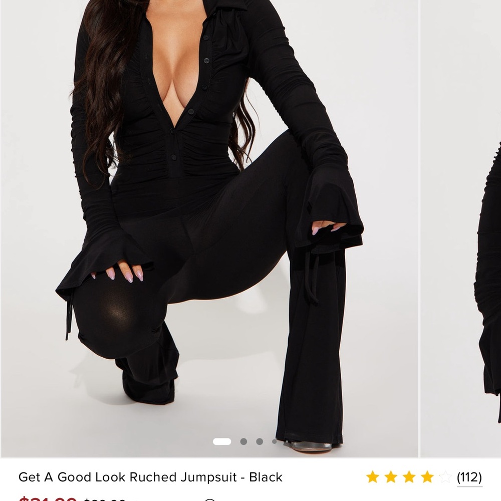 Fashion Nova Elegant Black Jumpsuit